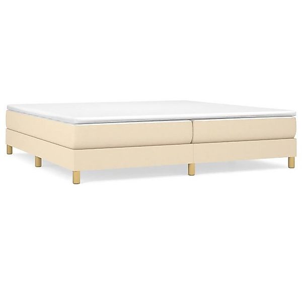 vidaXL Bettgestell, Bettrahmen Creme 200x200 cm Stoff günstig online kaufen