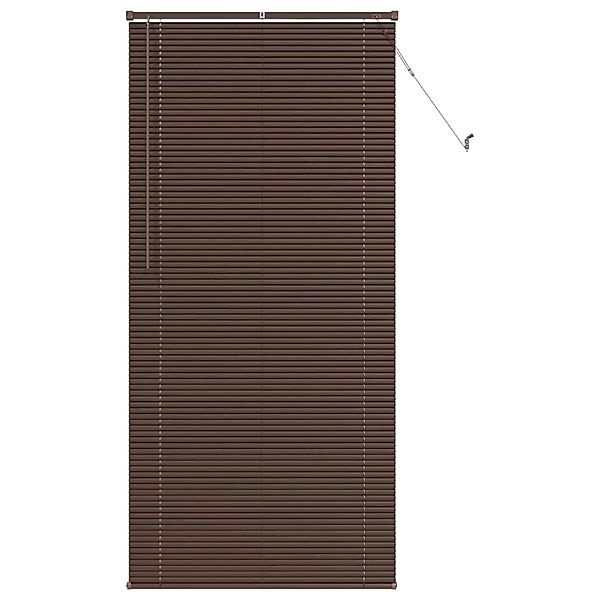 vidaXL Venetianer Jalousie Dunkelbraun mit Muster 213 x 70 cm PVC 42003800 günstig online kaufen