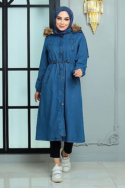 MODAMİHRAM Winterjacke Kapuzen-Denim-Jacke günstig online kaufen