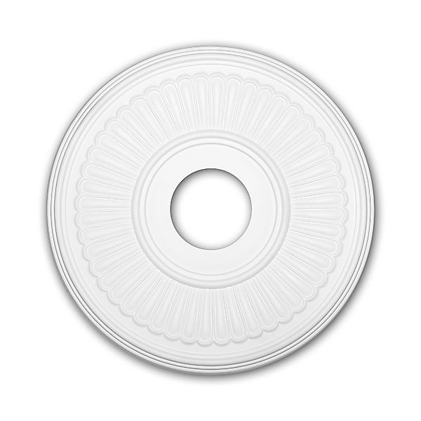 PROFHOME 156047 RoSette aus Polyurethan DeckenroSette Zierelement 40,4 cm 4 günstig online kaufen