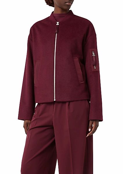comma casual identity Blouson, Flanell mit Wollanteil günstig online kaufen