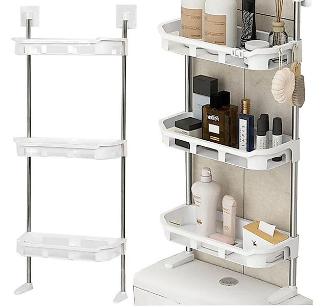 VERK GROUP Badregal Badezimmerregal Toilettenregal Bad Regal WC Standregal günstig online kaufen