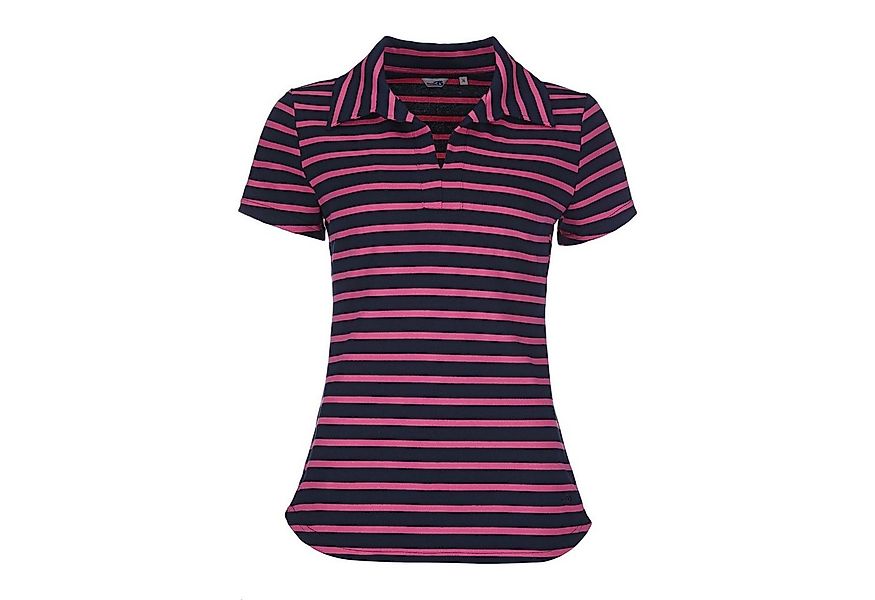 modAS T-Shirt 26602 Damen Kurzarm-Shirt gestreift mit Polokragen - Sommersh günstig online kaufen