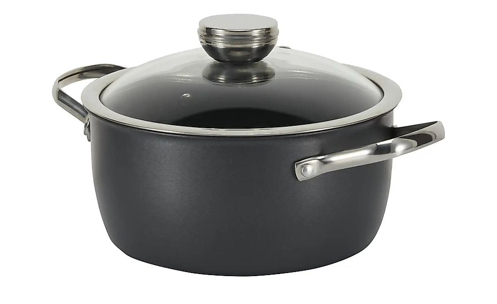 Meisterkoch Kochtopf  LOTUS ¦ schwarz ¦ Carbonstahl ¦ Maße (cm): H: 10  Ø: günstig online kaufen