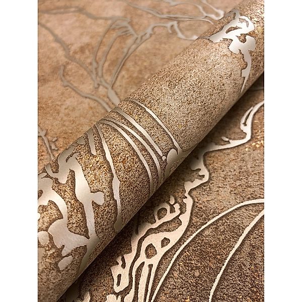 Newroom Vliestapete Fozia Copper Grafik Modern FSC® günstig online kaufen