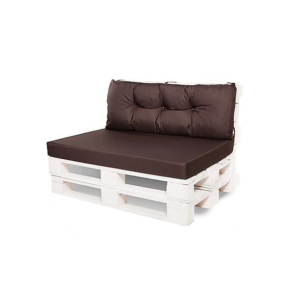 Setgarden Mix Set Palettenkissen 120x80x10cm Sitzkissen + Rückenkissen 120x günstig online kaufen