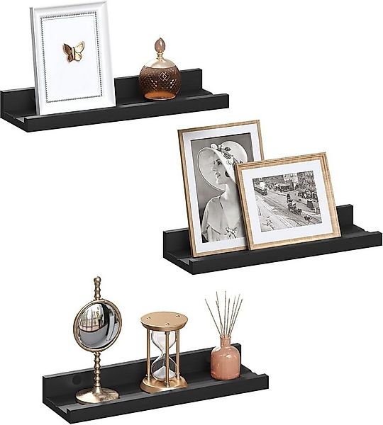 EUGAD Wandregal, Set 3-tlg., Schweberegal Bilderleiste aus MDF günstig online kaufen