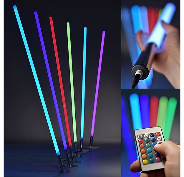 NYVI LED Dekolicht LED RGB Leuchtstab mit Fernbedienung - Lichtstab mit 8 F günstig online kaufen