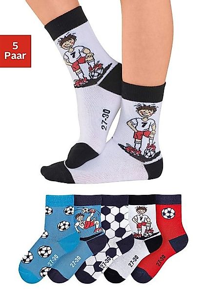 H.I.S Socken Packung, 5 Paar tlg. mit Fußballmotiven günstig online kaufen