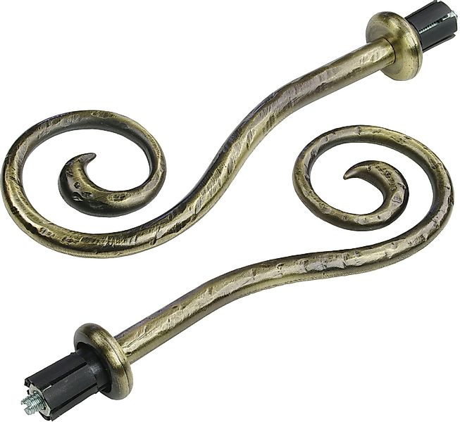 Liedeco Gardinenstangen-Endstück Endstück, Endknopf Spirale "Esperanca" günstig online kaufen
