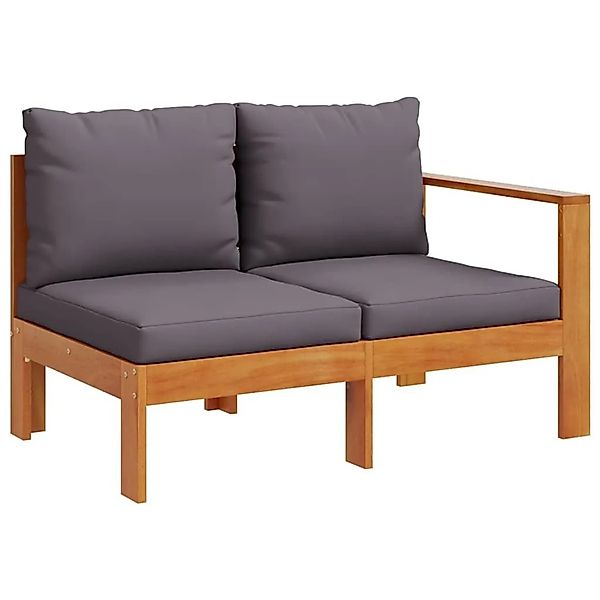 vidaXL Gartensofa mit 1 Armlehne 2-Sitzer Massivholz Akazie 367630 günstig online kaufen
