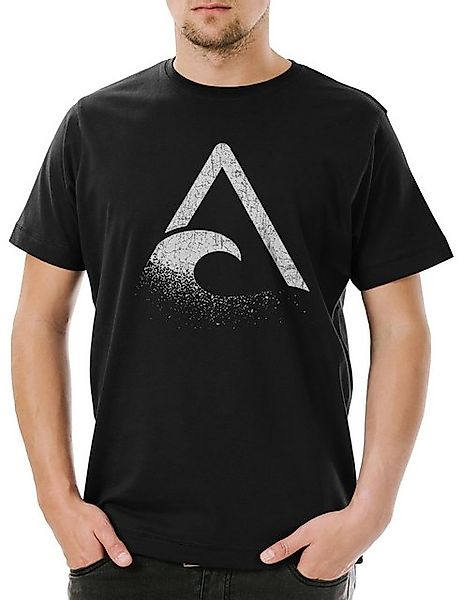 Urban Backwoods Print-Shirt The Wave Logo Herren T-Shirt Symbol Die Sign Ze günstig online kaufen