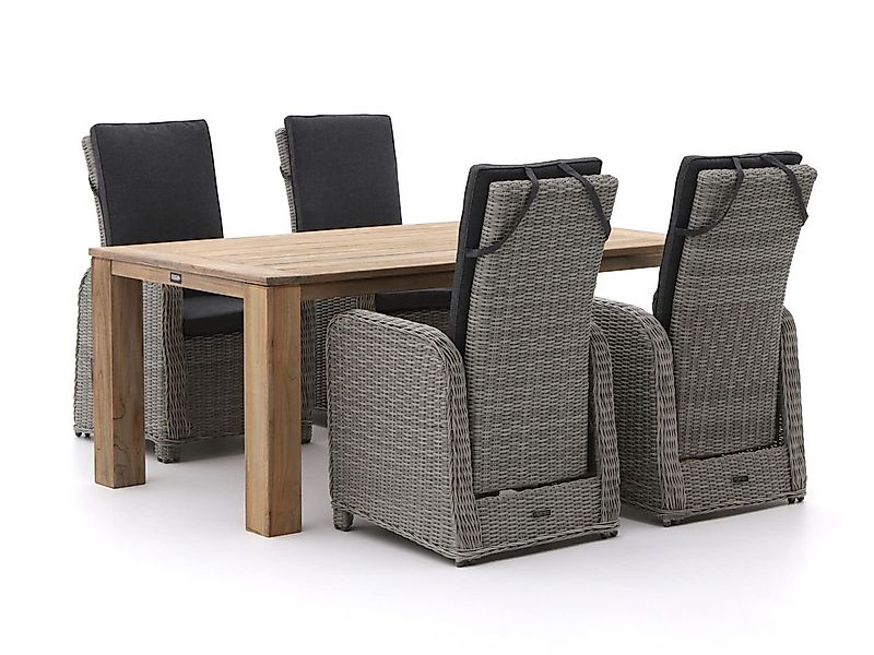 Intenso Umbria/ROUGH-X 180 cm Gartenmöbel-Set 5-teilig verstellbar günstig online kaufen