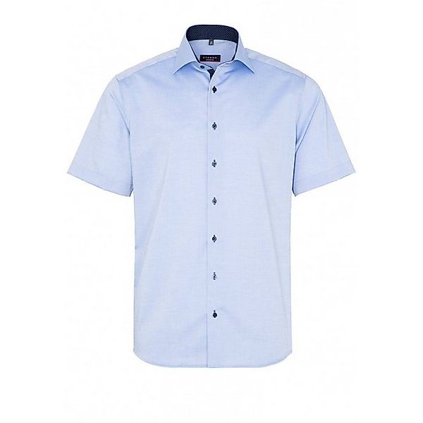 Eterna Klassische Bluse ETERNA MODERN FIT Kurzarm Hemd pinpoint mittelblau günstig online kaufen