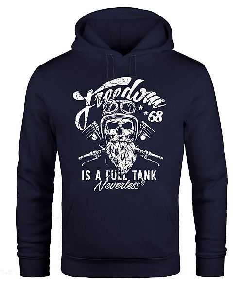 Neverless Hoodie Herren Long-Sleeve Biker Motorrad günstig online kaufen