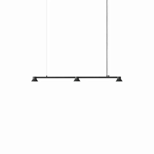 Pendelleuchte Hat Linear Small metall schwarz / L 115 cm - Normann Copenhag günstig online kaufen