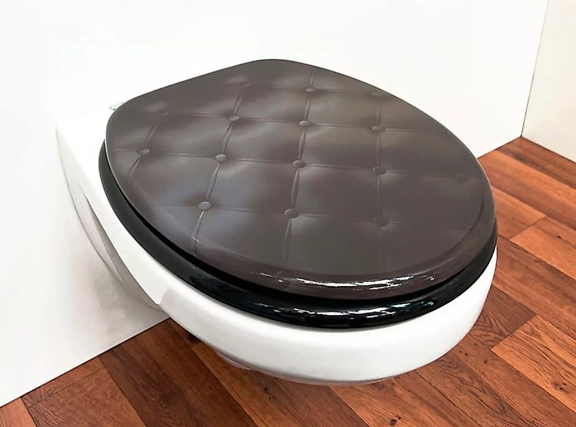 ADOB WC-Sitz »Leder Kissen«, Absenkautomatik, sehr stabil günstig online kaufen