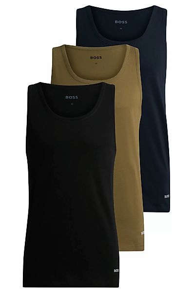 BOSS Tanktop, (Packung, 3 tlg.), mit BOSS Stickerei günstig online kaufen