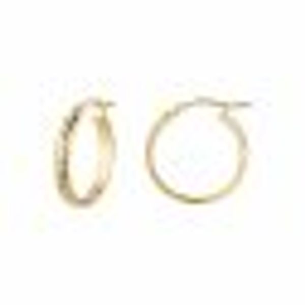 Creolen 375/- Gelbgold strukturiert Ø 17,5mm günstig online kaufen