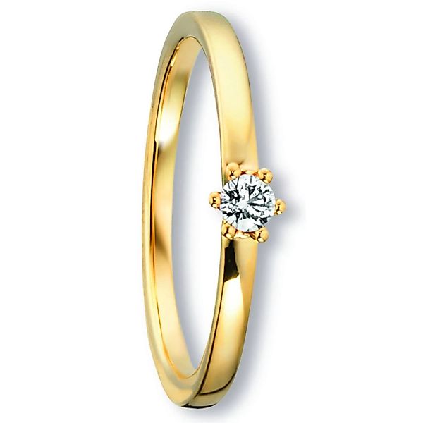 ONE ELEMENT Diamantring "0.09 ct Diamant Brillant Ring aus 585 Gelbgold", D günstig online kaufen