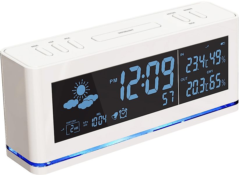 technoline Funkwecker WS 6850 mit Wettervorhersage günstig online kaufen