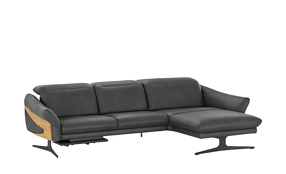 himolla Ecksofa Leder 1059 ¦ grau ¦ Maße (cm): B: 284 H: 83 T: 179.0 Polste günstig online kaufen