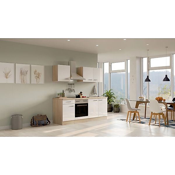 Flex-Well Küchenzeile "Florenz" wahlw. mit E-Geräten, Breite 210 cm, viele günstig online kaufen