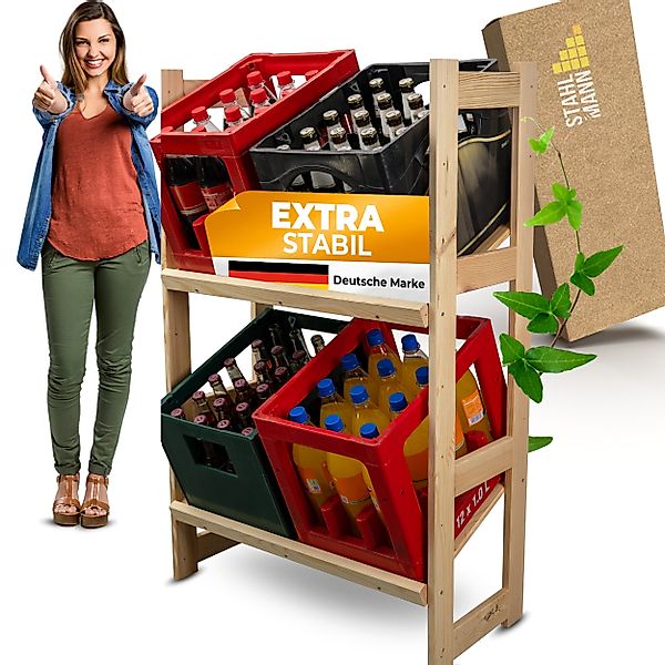 STAHLMANN COMMERCE GmbH Flaschenregal Getränkekistenregal für günstig online kaufen