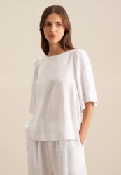 seidensticker Shirtbluse Schwarze Rose Kurzarm Rundhals günstig online kaufen