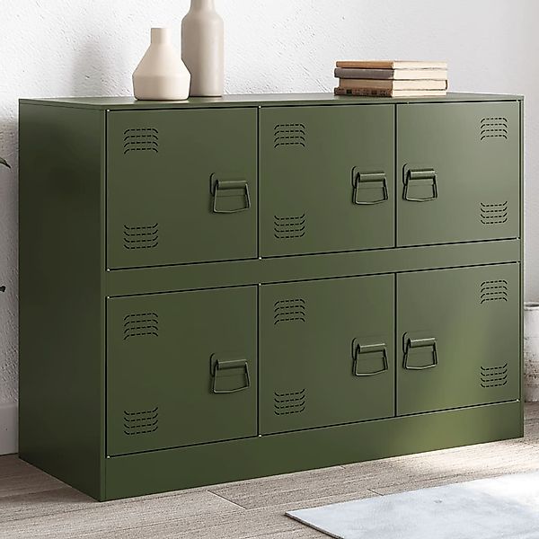 vidaXL Sideboard, Sideboard Olivgrün 99x39x73 cm günstig online kaufen