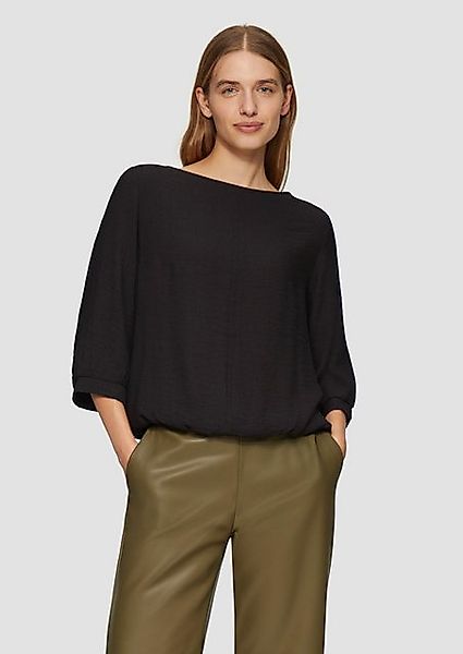 s.Oliver 3/4-Arm-Shirt Fabricmix-Shirt im Relaxed Fit mit weitem Ärmel Raff günstig online kaufen