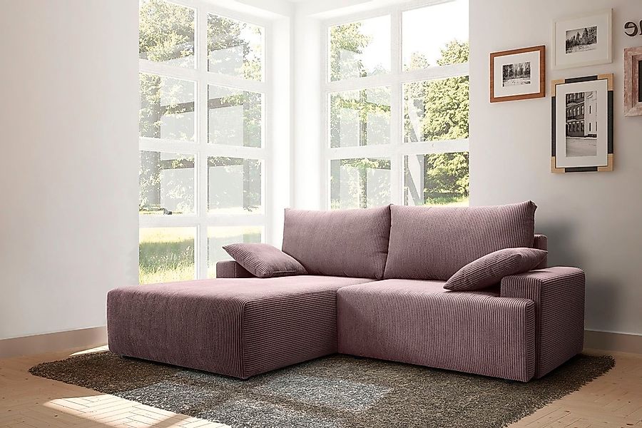 exxpo - sofa fashion Ecksofa "Orinoko, aktuelles Design und hoher Sitzkomfo günstig online kaufen