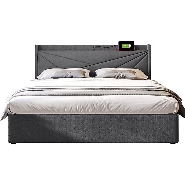OKWISH Polsterbett Stauraumbett (160x200 mit lattenrost, günstig online kaufen