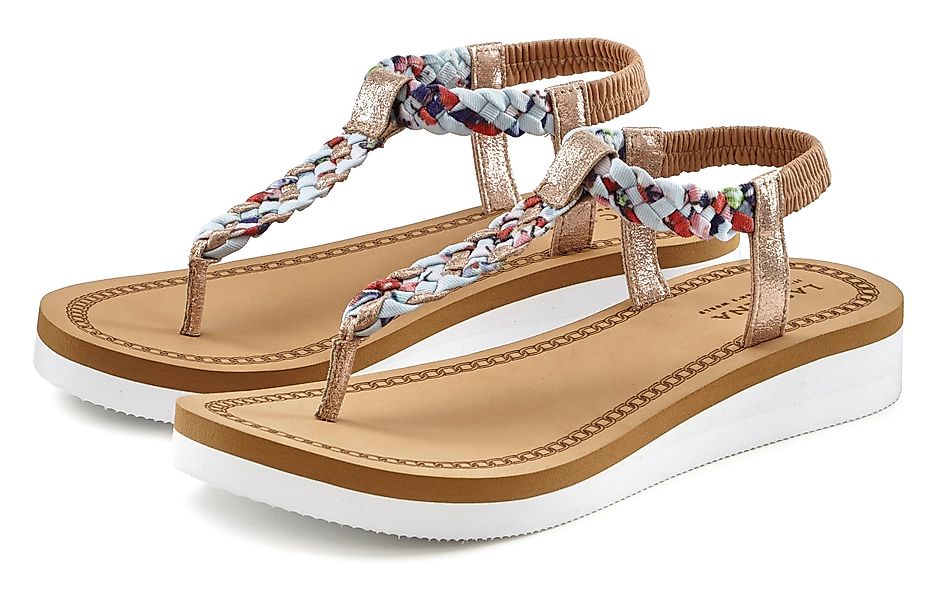 LASCANA Zehentrenner Sandale, Pantolette mit kleinem günstig online kaufen