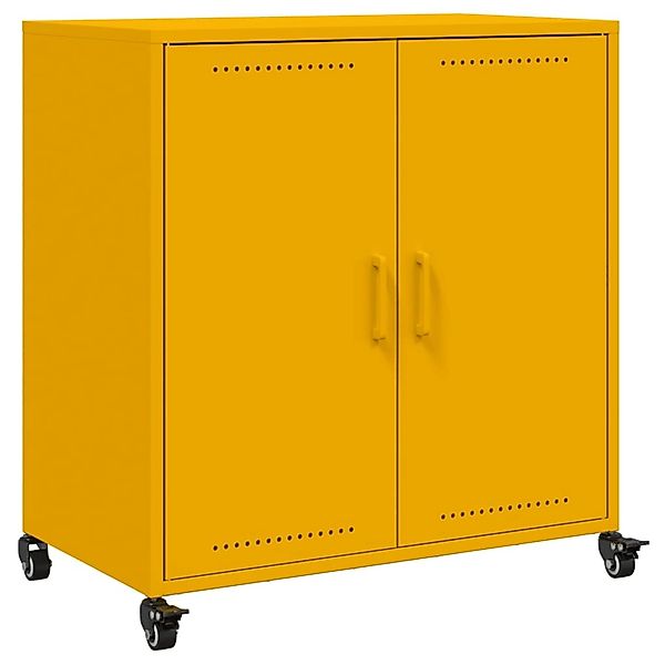 vidaXL Sideboard Senfgelb 68x39x72 cm Stahl 846659 günstig online kaufen