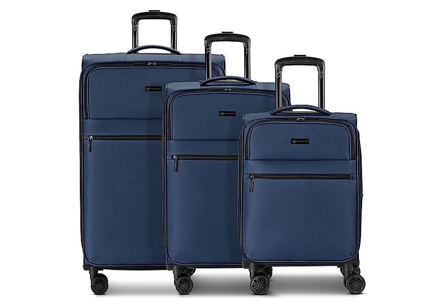 bugatti Trolleyset Valencia Soft, 4 Rollen, (3-teilig, 3 tlg), Polyester günstig online kaufen