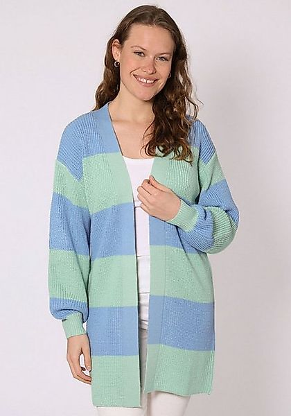 Zwillingsherz Cardigan "Katja" gestreifte Strickjacke mit Wollanteil, One S günstig online kaufen