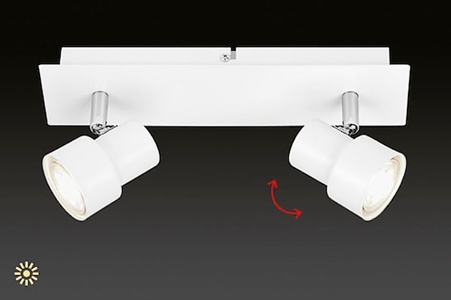 Briloner Leuchten LED Deckenleuchte »Rock«, inkl. 2 LED GU10 Leuchtmittel, günstig online kaufen