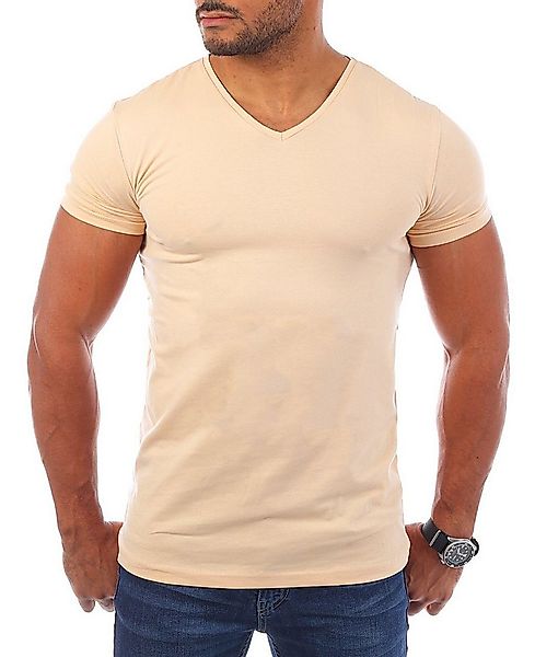 Young & Rich T-Shirt Herren Uni Basic V-neck V-Ausschnitt Unterziehshirt 17 günstig online kaufen