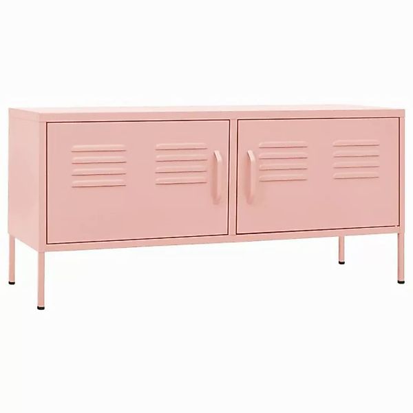 vidaXL TV-Schrank TV-Schrank Rosa 105x35x50 cm Stahl Lowboard günstig online kaufen