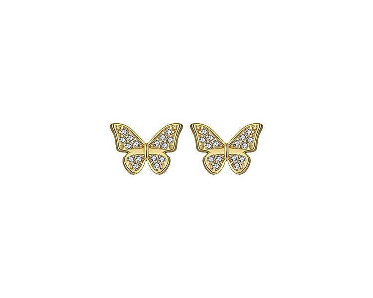 Suzan Gold Paar Ohrstecker Butterfly Whisper – Zarte Schmetterlings-Ohrstec günstig online kaufen