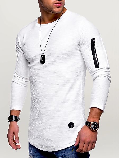 behype Sweatshirt "JESPER", mit cooler Armtasche günstig online kaufen