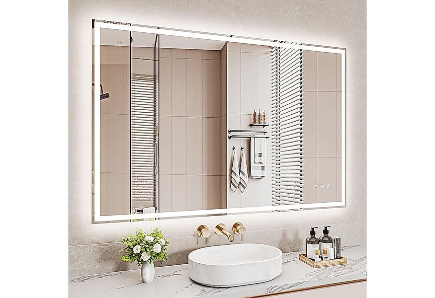 Dripex Badspiegel Badezimmerspiegel Led Wandspiegel mit Beleuchtung, 3 Lich günstig online kaufen