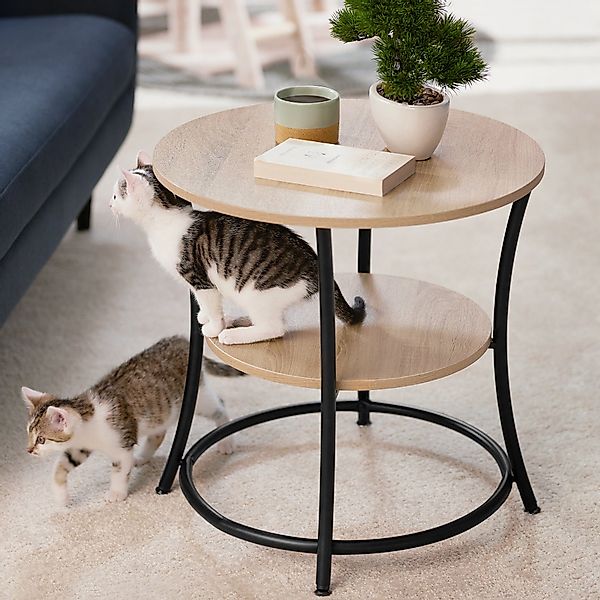 tectake Beistelltisch Couchtisch Saint Louis 55x56cm günstig online kaufen