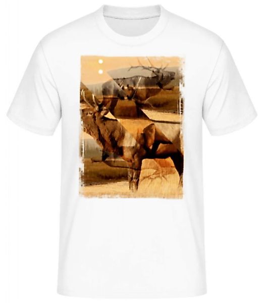 Hirsch Kreativ · Männer Basic T-Shirt günstig online kaufen