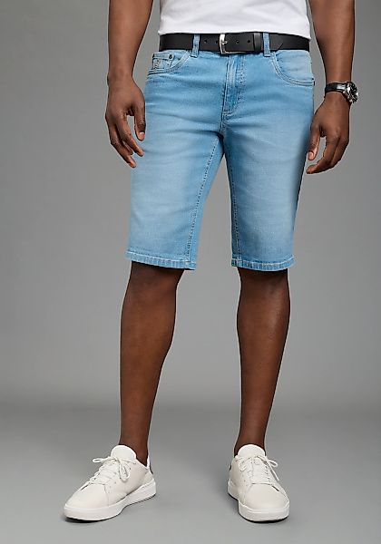 DELMAO Jeansshorts gerade geschnittene Beine, Regular-Fit, kniefreie Länge günstig online kaufen