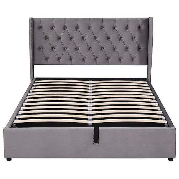 Gotagee Polsterbett Doppelbett 140x190cm Funktionsbett mit Stauraum Samtsto günstig online kaufen