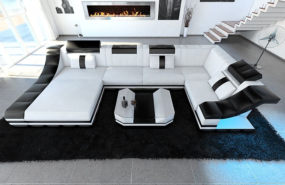 Sofa Dreams Wohnlandschaft Ledersofa Ledercouch Turino günstig online kaufen