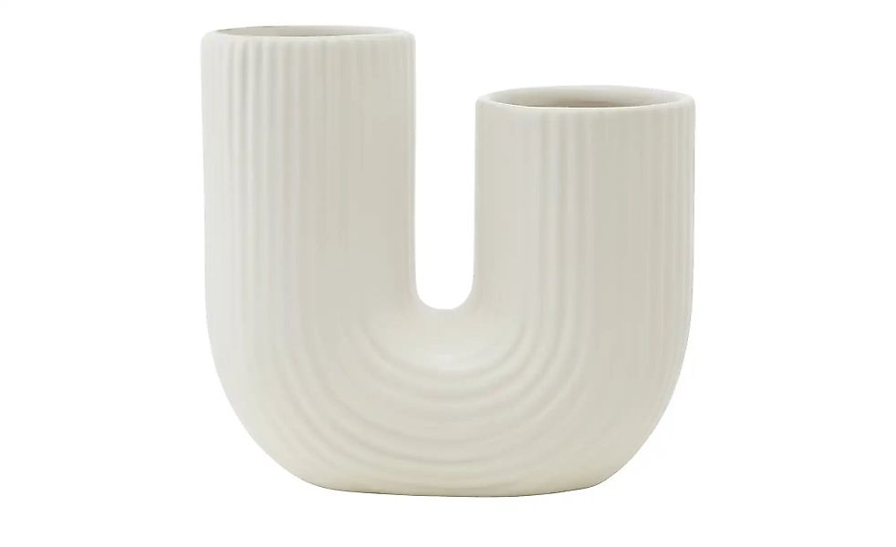 Vase ¦ weiß ¦ Dolomite ¦ Maße (cm): B: 14,8 H: 13,8 T: 6,8 Accessoires > Va günstig online kaufen