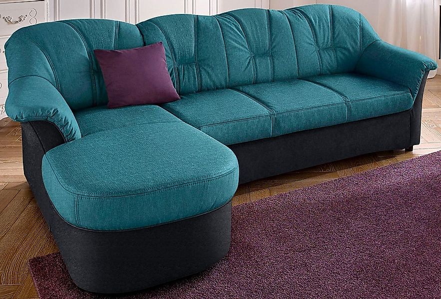DOMO collection Ecksofa Flores Schlafsofa, B/T/H: 233/142/86 cm, L-Form, wa günstig online kaufen